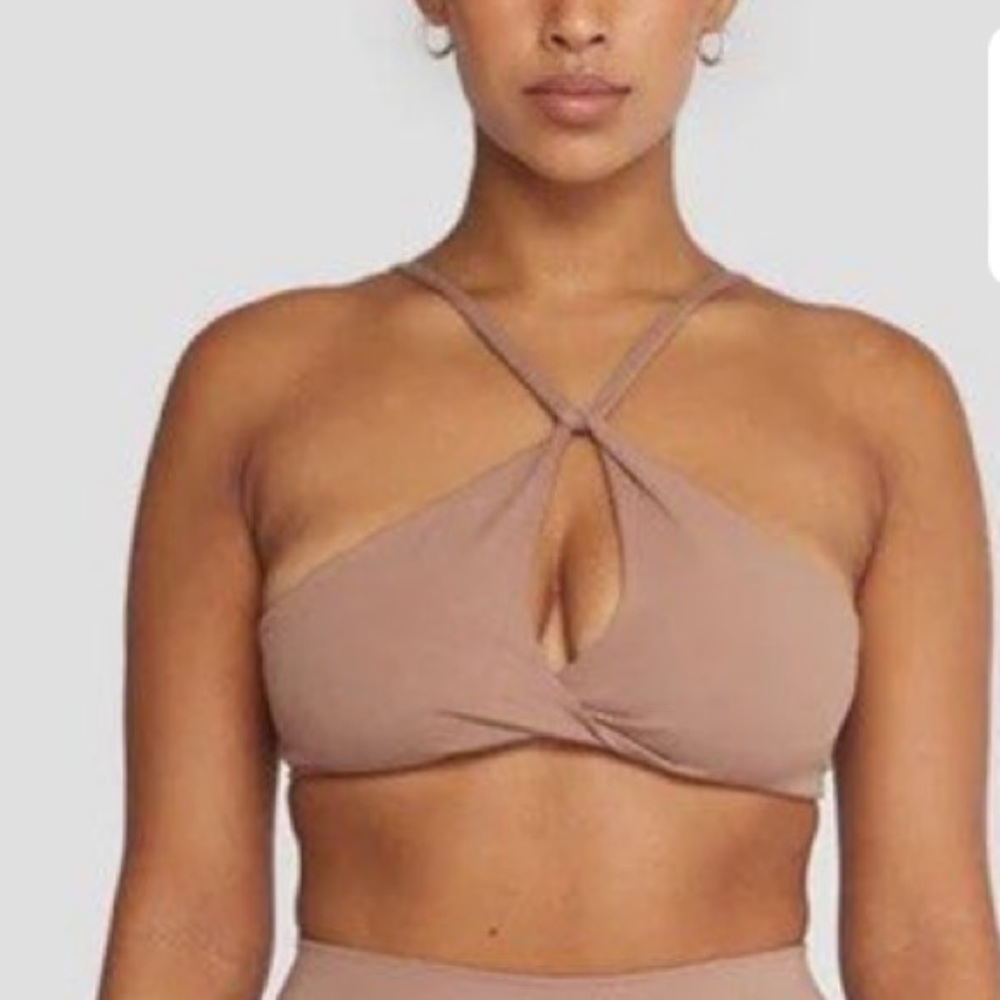 Crop Shop Boutique Brown Two-Piece Active Set - Picture 3 of 4